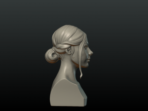 girl head 3D Print Model