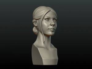 kız kafası 3D Baskı Modeli