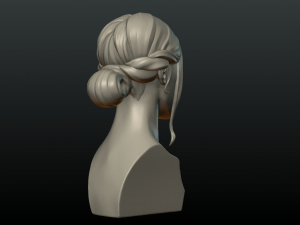 girl head 3D Print Model