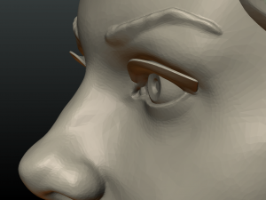 girl head 3D Print Model