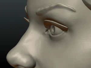 kız kafası 3D Baskı Modeli