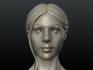 girl head 3D Print Model