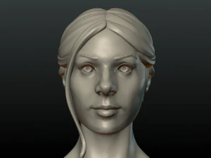 kız kafası 3D Baskı Modeli