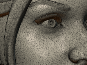 girl head 3D Print Model