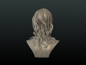 woman head and hairstyle 3D प्रिंट मॉडल