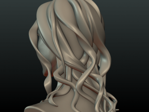 woman head and hairstyle 3D प्रिंट मॉडल