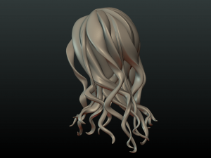 woman head and hairstyle 3D प्रिंट मॉडल