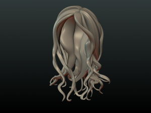 woman head and hairstyle 3D प्रिंट मॉडल