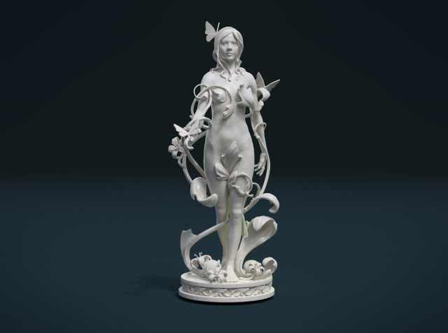 dryad Model Cetak 3D .c4d .max .obj .3ds .fbx .stl .blend 