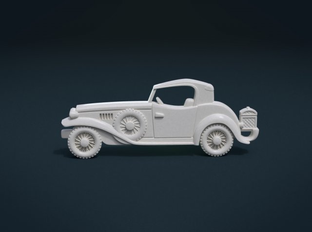 retro car relief Modèles 3D en vedette .c4d .max .obj .3ds .fbx .stl .blend 