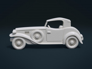 retro car relief Modèles 3D en vedette