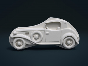 retro car relief Modèles 3D en vedette