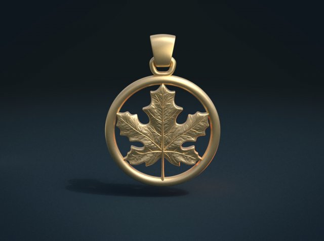 maple pendant 3D Принт Модель .c4d .max .obj .3ds .fbx .stl .blend 