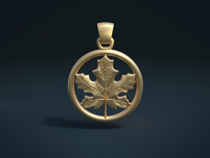 maple pendant 3D प्रिंट मॉडल