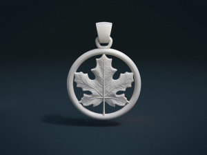 maple pendant 3D Принт Модель