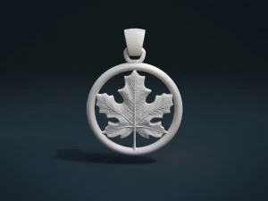 maple pendant 3D Print Model