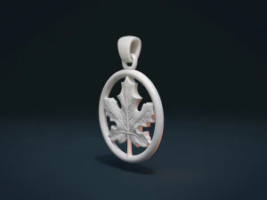maple pendant 3D Print Model