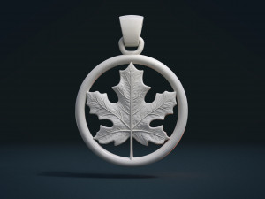 maple pendant 3D Принт Модель