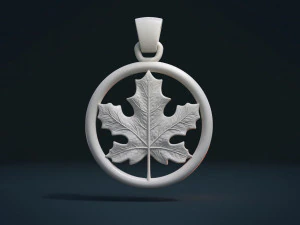 maple pendant 3D Print Model
