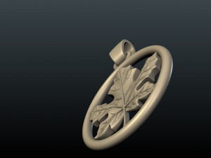 maple pendant 3D Принт Модель