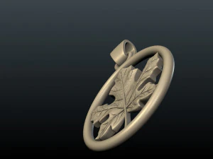 maple pendant 3D Print Model