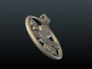maple pendant 3D Print Model