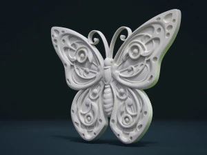 butterfly relief 3D Print Model