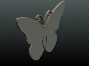 butterfly relief 3D Print Model