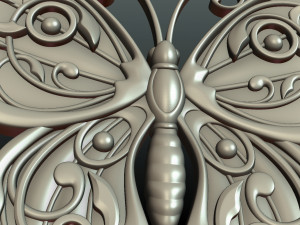 butterfly relief 3D Print Model