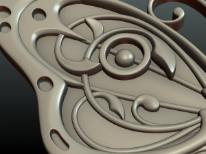 butterfly relief 3D Print Model