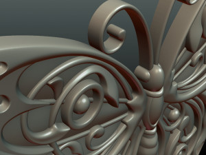butterfly relief 3D Print Model