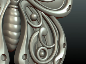 butterfly relief 3D Print Model