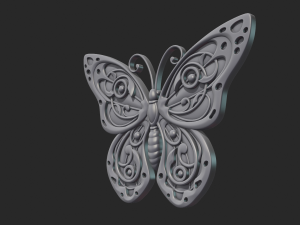 butterfly relief 3D Print Model