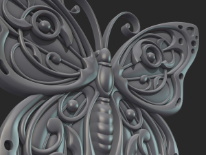 butterfly relief 3D Print Model