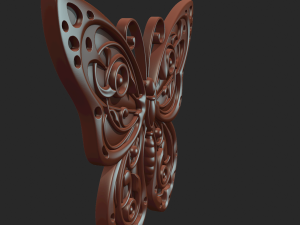 butterfly relief 3D Print Model