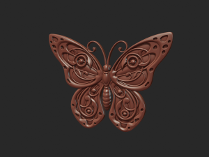 butterfly relief 3D Print Model