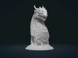 dragon bust 3D Print Model
