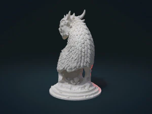 dragon bust 3D Print Model
