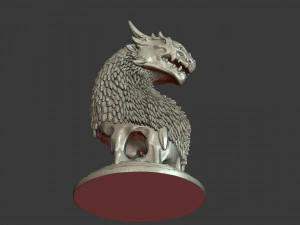 dragon bust 3D Print Model