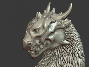 dragon bust 3D Print Model