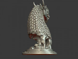 dragon bust 3D Print Model