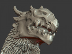 dragon bust 3D printmodel