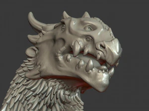 dragon bust 3D Print Model