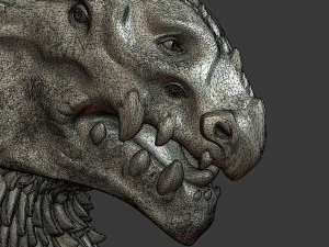 dragon bust 3D Print Model