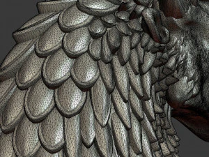 dragon bust 3D Print Model
