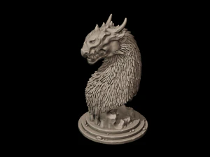 dragon bust 3D Print Model