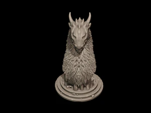 dragon bust 3D Print Model