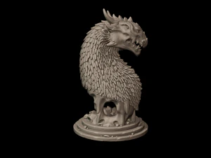 dragon bust 3D Print Model