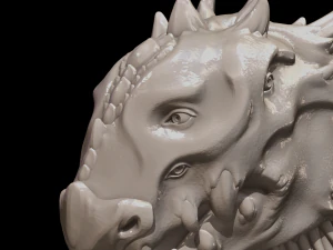 dragon bust 3D Print Model