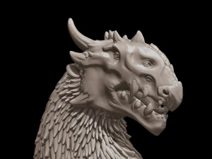 dragon bust 3D Print Model
